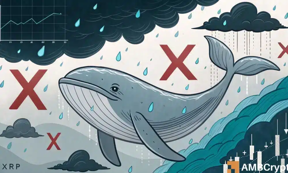 分析XRP在过去四天的下跌：大额交易者退出，散户是否应该介入？