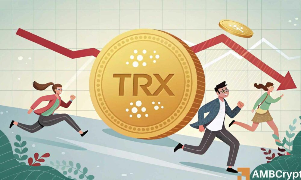 随着空头加强,TRON的TRX价格跌至0.319美元!