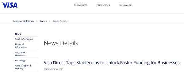 Visa Quietly Opens the Gateway to On-Chain Lending, Going Beyond Stablecoin Payments